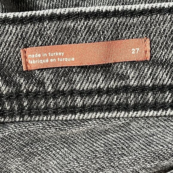 Pilcro and the Letterpress SZ 27 Slim Boyfriend Jeans Mid-Rise Distressed Black - Picture 8 of 12